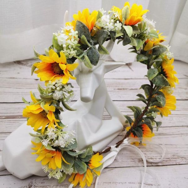 sun flower crown women wedding party headband women hair accessories girl rural floral garland wedding floral jlltwn
sun flower crown women wedding party headband women hair accessories girl rural floral garland wedding floral jlltwn