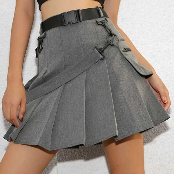 europe high waist belt pleated skirt hip hop harajuku bf winter streetwear loose mini a-line 210531, Black
europe high waist belt pleated skirt hip hop harajuku bf winter streetwear loose mini a-line 210531, Black