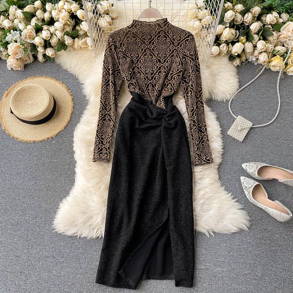 2021 elegant women office new spring autumn vintage patchwork bodycon es ladies business work midi vestidos 8mhc, Black;gray
2021 elegant women office new spring autumn vintage patchwork bodycon es ladies business work midi vestidos 8mhc, Black;gray