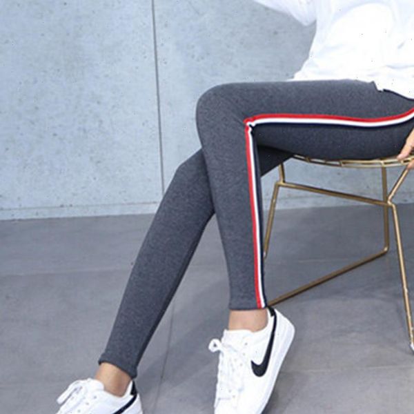 cotton leggings side stripes women casual leggings plus size 5xl high waist fitness leggings plump female leggins, Black
cotton leggings side stripes women casual leggings plus size 5xl high waist fitness leggings plump female leggins, Black