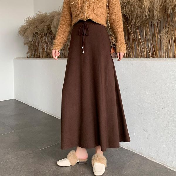 skirts thick knitted half-length skirt, long autumn and winter high-waisted big thin a-line skirt female, Black
skirts thick knitted half-length skirt, long autumn and winter high-waisted big thin a-line skirt female, Black