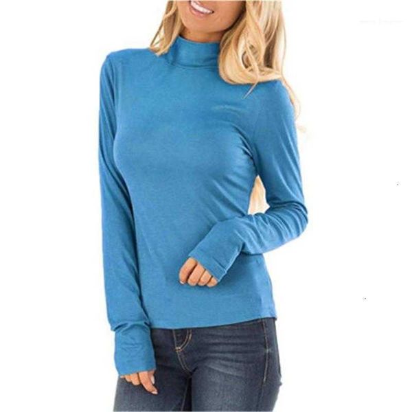 women's t-shirt color fashion trend female round casual street style tee tshirts ladies high neck designer long sleeve slim 5zb9, White
women's t-shirt color fashion trend female round casual street style tee tshirts ladies high neck designer long sleeve slim 5zb9, White