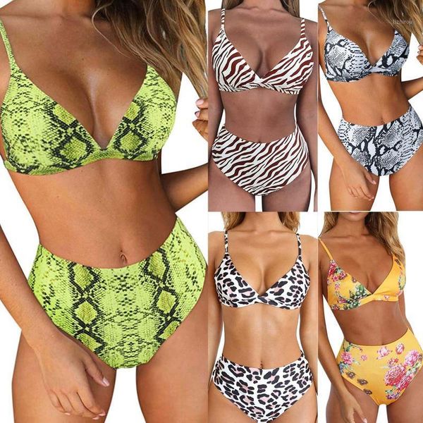 women's swimwear women two pieces swimsuits v neck push-up padded solid color leopard/serpentine print bikini high waist beachwear, White;black
women's swimwear women two pieces swimsuits v neck push-up padded solid color leopard/serpentine print bikini high waist beachwear, White;black