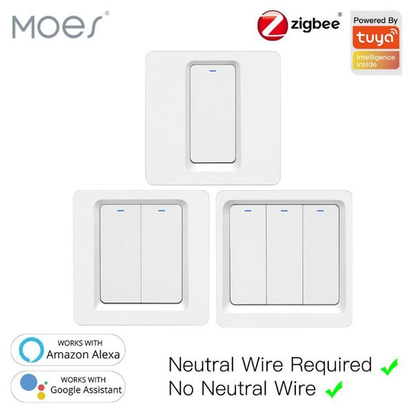 tuya zigbee smart switch push button wall light switch no neutral wire and n+l required ,alexa google home compatible
tuya zigbee smart switch push button wall light switch no neutral wire and n+l required ,alexa google home compatible