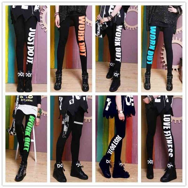 women's leggings black letter pants autumn cotton high elasticity pencil printing skinny waist l8zv
women's leggings black letter pants autumn cotton high elasticity pencil printing skinny waist l8zv