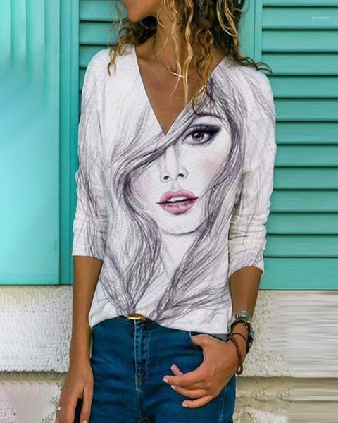 women's t-shirt v neck cute cartoon 3d tie dye printed t shirt 2021 spring autumn casual slim pullover pattern ladies tee top, White
women's t-shirt v neck cute cartoon 3d tie dye printed t shirt 2021 spring autumn casual slim pullover pattern ladies tee top, White