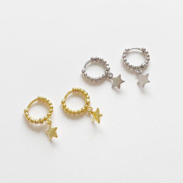 hoop & huggie small 18k gold cute 100% real.925 sterling silver star beads loop earring fine jewelry tle2240, Golden;silver
hoop & huggie small 18k gold cute 100% real.925 sterling silver star beads loop earring fine jewelry tle2240, Golden;silver
