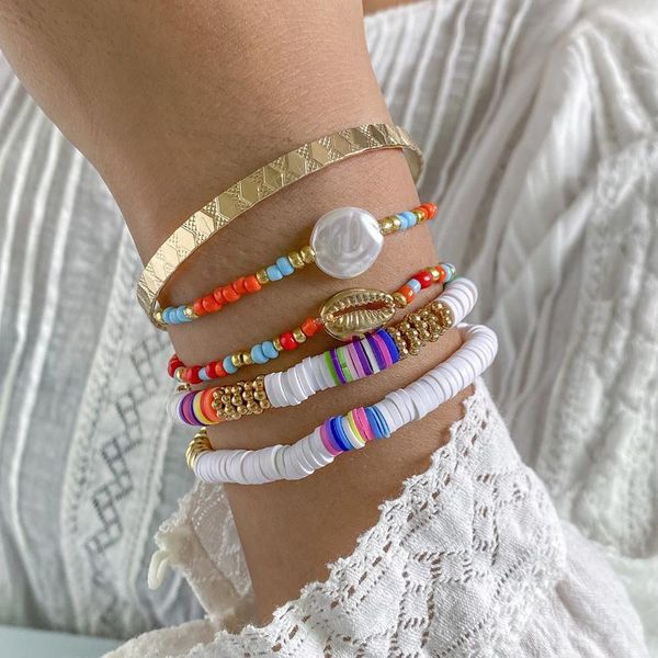 charm bracelets multilayer fashion boho beads pearls bracelet bangles sets for women female party wedding stackable braided jewelry, Golden;silver
charm bracelets multilayer fashion boho beads pearls bracelet bangles sets for women female party wedding stackable braided jewelry, Golden;silver