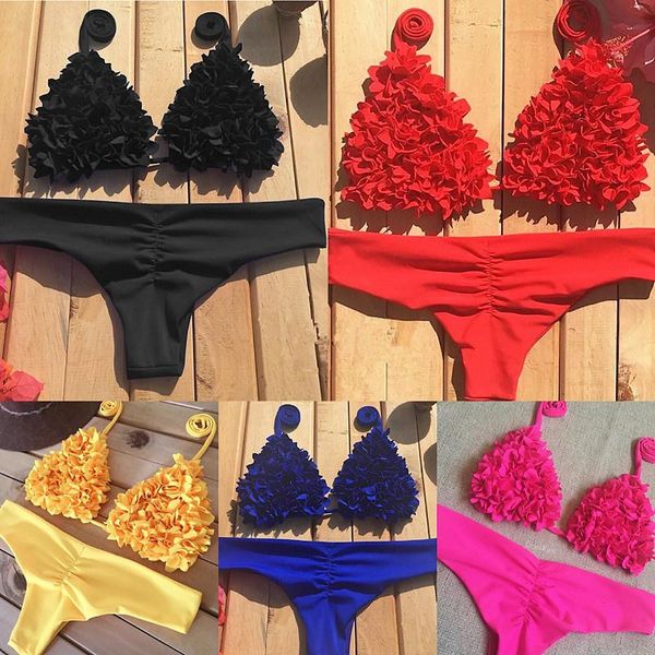 women's swimwear bikinis women swimsuit flower triangle bikini maillot de bain femme, White;black
women's swimwear bikinis women swimsuit flower triangle bikini maillot de bain femme, White;black