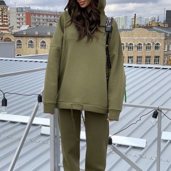 2021 new plus size oversized hoodie+sweatpants sweat matching sets autumn winter solid black jogging suits for women xugo, White
2021 new plus size oversized hoodie+sweatpants sweat matching sets autumn winter solid black jogging suits for women xugo, White