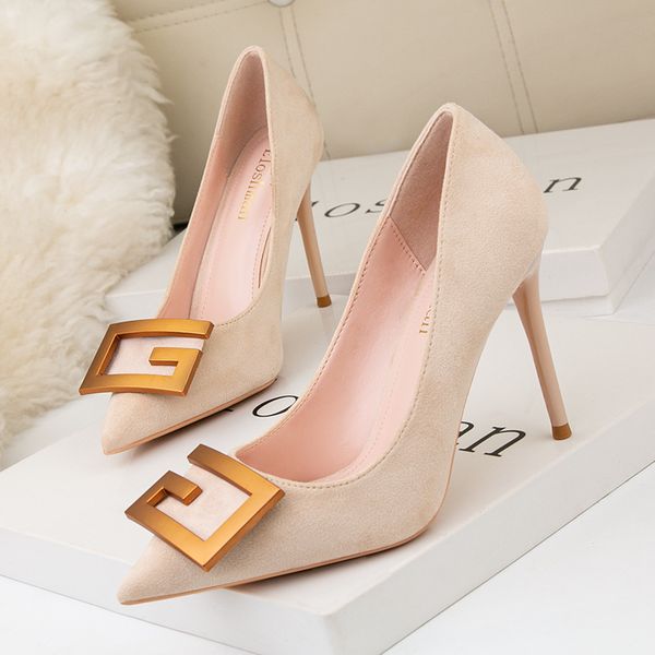121-7 korean style all-match professional womens shoe stiletto suede pointed toe slimming banquet high heels shallow mouth pumps, Black
121-7 korean style all-match professional womens shoe stiletto suede pointed toe slimming banquet high heels shallow mouth pumps, Black