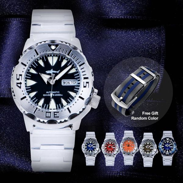 wristwatches heimdallr sharkey ocean monster mechanical wrist watch mens pvd black dial sapphire crystal 20atm water resistance diver watche, Slivery;brown
wristwatches heimdallr sharkey ocean monster mechanical wrist watch mens pvd black dial sapphire crystal 20atm water resistance diver watche, Slivery;brown