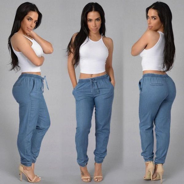 women's pants & capris womens elastic waist casual high jeans blue denim slacks, Black;white
women's pants & capris womens elastic waist casual high jeans blue denim slacks, Black;white