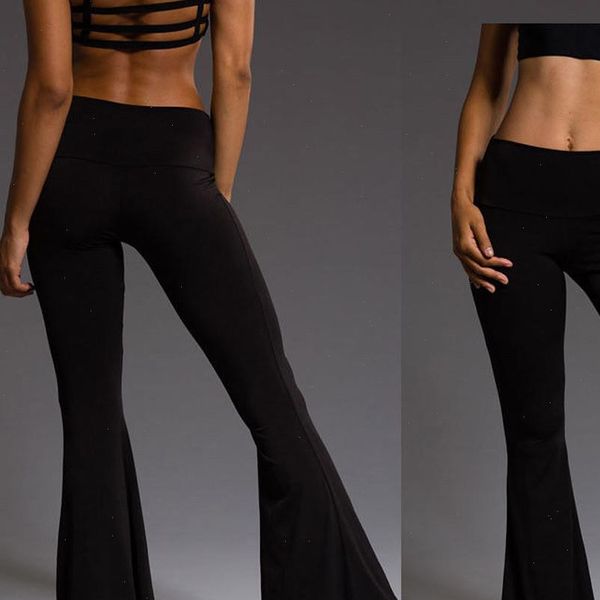 new fashion flare pants women high elastic waist bell bottom long trousers skinny casual solid dance skinny pants hip, Black;white