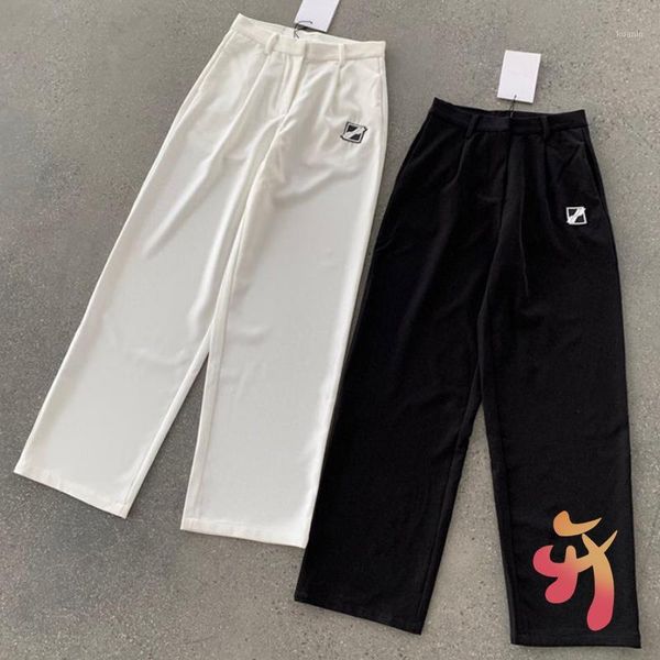 women's pants & capris we11done trousers oversize small logo fashion casual suit welldone men's, Black;white
women's pants & capris we11done trousers oversize small logo fashion casual suit welldone men's, Black;white