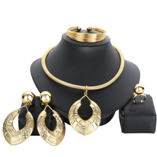 earrings & necklace african gold plated bohemia jewelry set for women bracelet ring costume accessories party gift, Silver
earrings & necklace african gold plated bohemia jewelry set for women bracelet ring costume accessories party gift, Silver