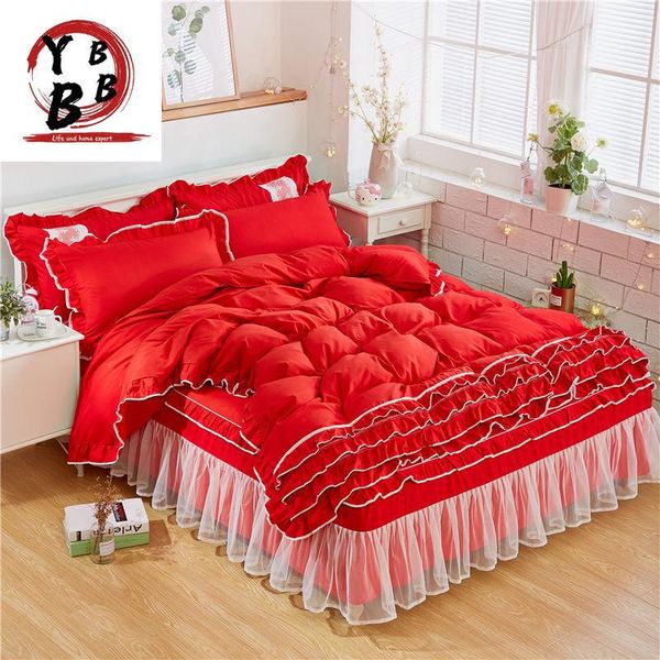 wedding red lace bedding sets full king duvet cover princess girls bed skirt korean bedclothes luxury quilt cover sets
wedding red lace bedding sets full king duvet cover princess girls bed skirt korean bedclothes luxury quilt cover sets