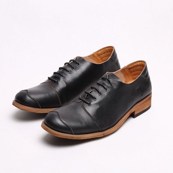 spring summer new genuine leather men casual shoes anti-slip waxing process lace up work driving shoes for men e77, Black
spring summer new genuine leather men casual shoes anti-slip waxing process lace up work driving shoes for men e77, Black