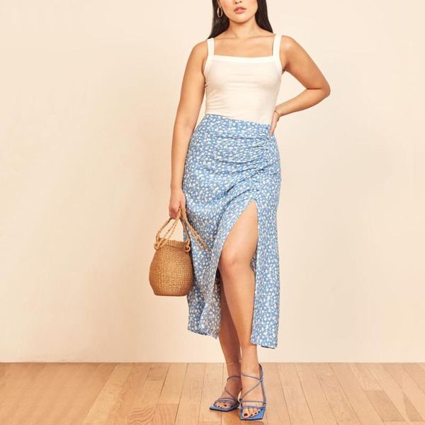 skirts summer women's casual floral print high-waist button-decorated skirt, Black
skirts summer women's casual floral print high-waist button-decorated skirt, Black