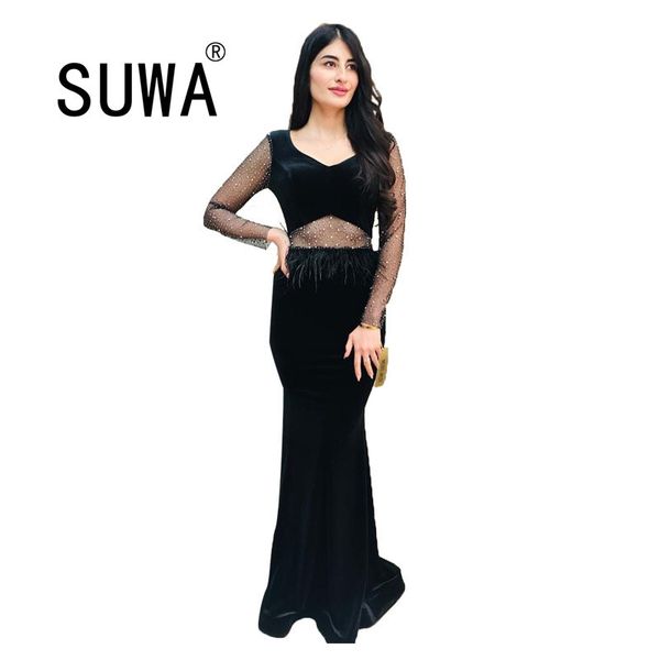spring summer women maxi dress evening party clothes see through mesh patchwork vestidos long sleeve retro 210525, Black;gray
spring summer women maxi dress evening party clothes see through mesh patchwork vestidos long sleeve retro 210525, Black;gray