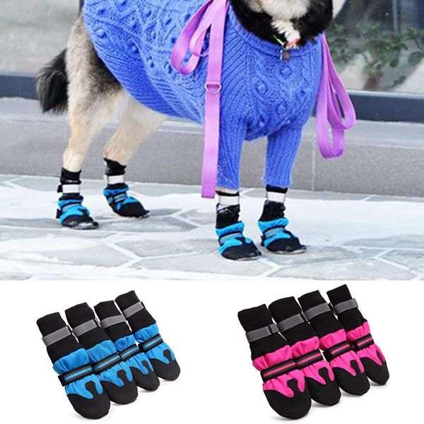 dog apparel 4pcs waterproof winter pet shoes anti-slip snow boots protector warm for medium large dogs
dog apparel 4pcs waterproof winter pet shoes anti-slip snow boots protector warm for medium large dogs