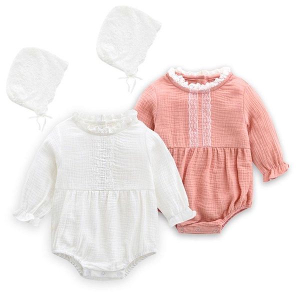 rompers cute born baby girls autumn cotton long sleeve lace hat jumpsuits clothes for 0-2 years, Blue
rompers cute born baby girls autumn cotton long sleeve lace hat jumpsuits clothes for 0-2 years, Blue
