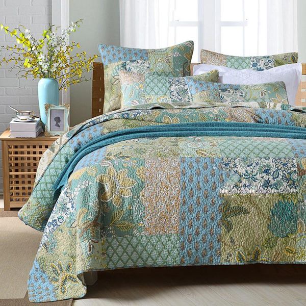 comforters & sets chausub bedspreads patchwork quilt set 3pcs cotton quilts for bed vintage quilted cover pillowcase king handmade coverlet
comforters & sets chausub bedspreads patchwork quilt set 3pcs cotton quilts for bed vintage quilted cover pillowcase king handmade coverlet