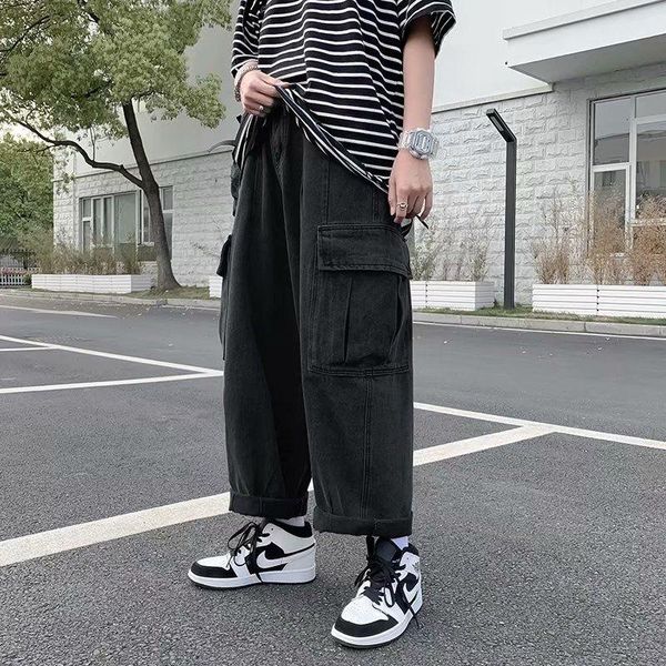 men's jeans straight wide-leg men summer loose denim trousers casual streetwear pants hip-hop big pocket trendy thin overalls jean, Blue
men's jeans straight wide-leg men summer loose denim trousers casual streetwear pants hip-hop big pocket trendy thin overalls jean, Blue