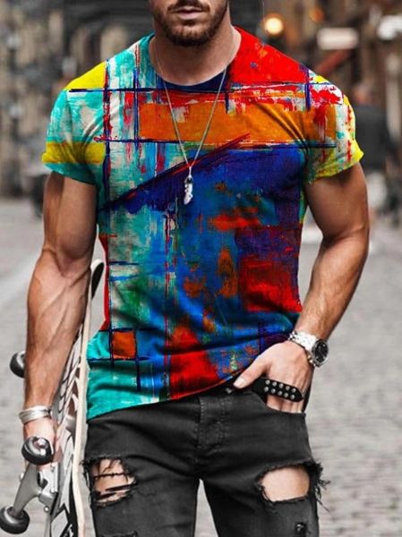 men's t-shirts national style|hand-painted|casual|street style european and american trendy retro printed t-shirt, White;black
men's t-shirts national style|hand-painted|casual|street style european and american trendy retro printed t-shirt, White;black