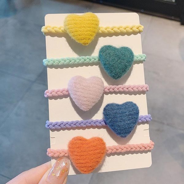 korean simple beautiful colorful plush love rubber band hair rope headwear sweet girl children's ponytail hair accessories, Slivery;white
korean simple beautiful colorful plush love rubber band hair rope headwear sweet girl children's ponytail hair accessories, Slivery;white
