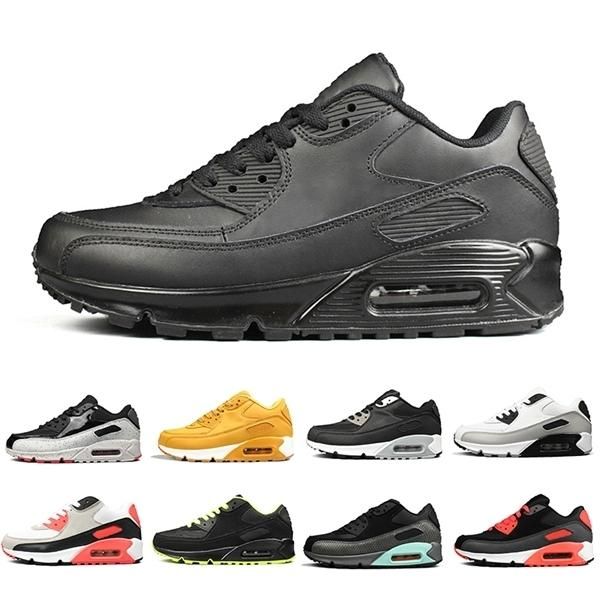 2019 men black classic 90 mens running shoes women sports trainers classic 90s cushion brand sneakers designer chaussures 36-45 
2019 men black classic 90 mens running shoes women sports trainers classic 90s cushion brand sneakers designer chaussures 36-45