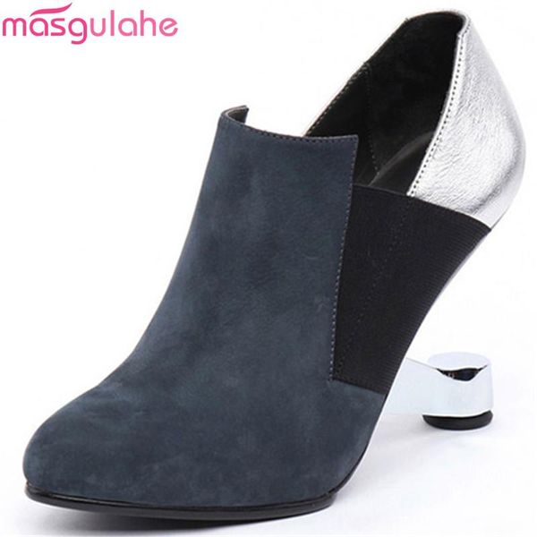 dress shoes masgulahe 2021 fashion spring autumn woman round toe high heels ladies genuine leather women mixed colors, Black
dress shoes masgulahe 2021 fashion spring autumn woman round toe high heels ladies genuine leather women mixed colors, Black