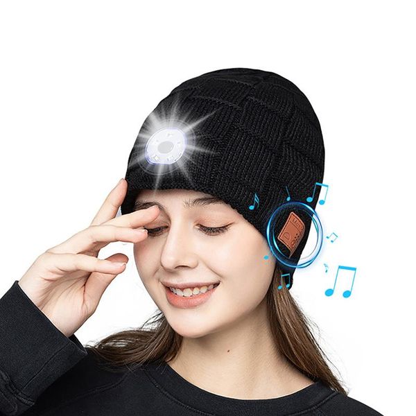 cycling caps & masks wireless bt led light hat usb rechargeable beanie warm knitted music cap with headset for running, Black
cycling caps & masks wireless bt led light hat usb rechargeable beanie warm knitted music cap with headset for running, Black