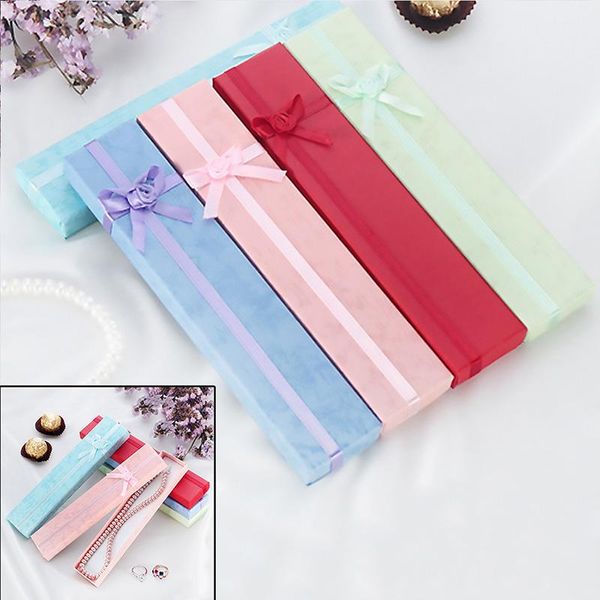 jewelry pouches, bags 5pcs long jewellery display gift boxes with bow for necklace/bracelet/watch case, Pink;blue
jewelry pouches, bags 5pcs long jewellery display gift boxes with bow for necklace/bracelet/watch case, Pink;blue