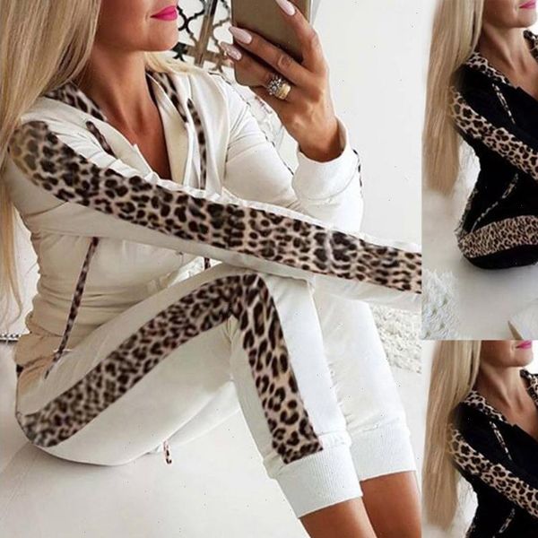 women casual leopard tracksuit long sleeve hooded sports pants two piece set sweatshirt sweatsuit jogging mujer clothes, Gray
women casual leopard tracksuit long sleeve hooded sports pants two piece set sweatshirt sweatsuit jogging mujer clothes, Gray