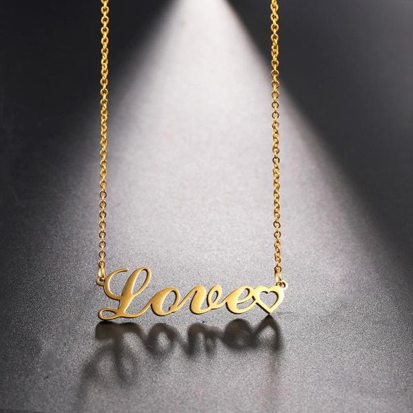 pendant necklaces cooltime stainless steel love letter necklace women golden silver color 2021 fashion jewelry
pendant necklaces cooltime stainless steel love letter necklace women golden silver color 2021 fashion jewelry