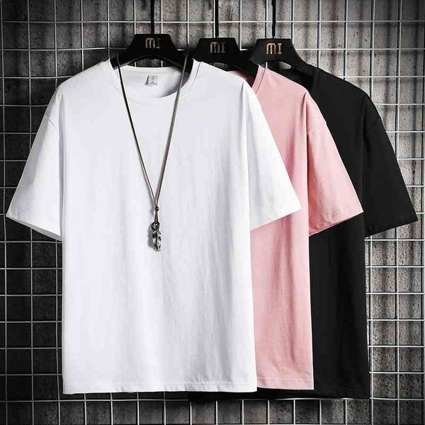 2021 summer new white short sleeve youth round neck solid color korean black men's t-shirt, White;black
2021 summer new white short sleeve youth round neck solid color korean black men's t-shirt, White;black