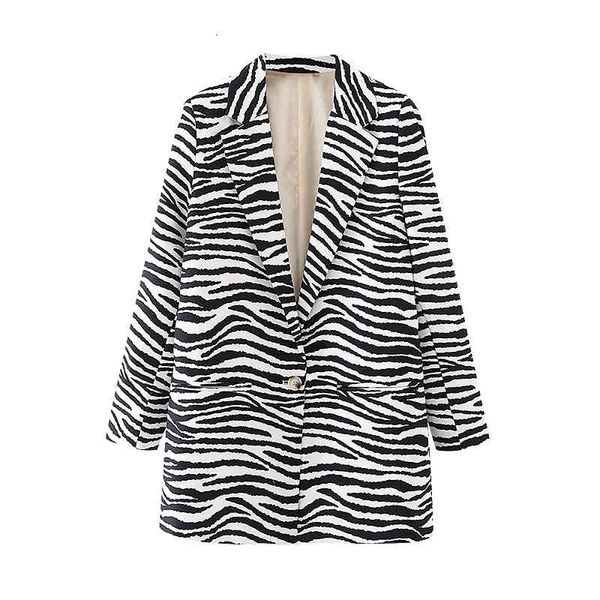 women's suits & blazers zxqj streetwear women zebra stripes print coats fashion ladies single button causal female chic pocket jac, White;black
women's suits & blazers zxqj streetwear women zebra stripes print coats fashion ladies single button causal female chic pocket jac, White;black