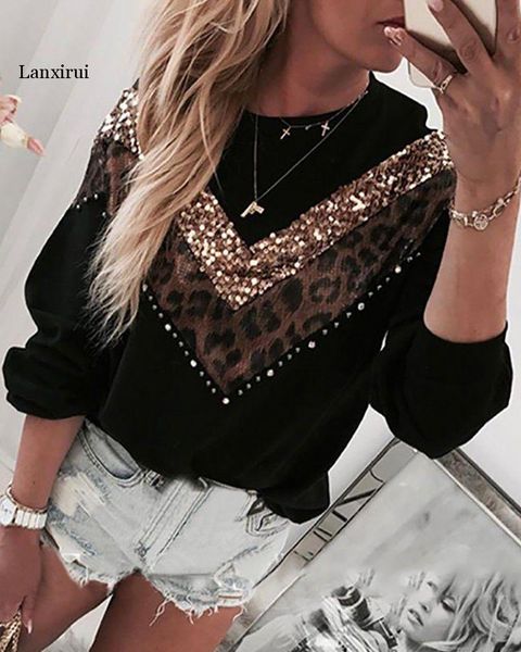 women sequins print blouse casual lips autumn winter long sleeve beading shirt ladies fashion o-neck loose pullover blusa, White
women sequins print blouse casual lips autumn winter long sleeve beading shirt ladies fashion o-neck loose pullover blusa, White