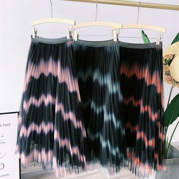 2021 women new summer boho a-line mesh stretch high waist long pleated skirt femme elegant faldas jupe saia d80f, Black
2021 women new summer boho a-line mesh stretch high waist long pleated skirt femme elegant faldas jupe saia d80f, Black