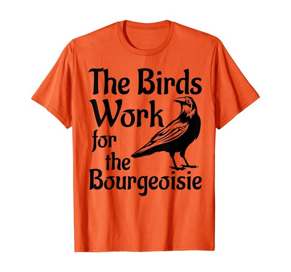 the birds work for the bourgeoisie birds aren't real quote t-shirt, White;black
the birds work for the bourgeoisie birds aren't real quote t-shirt, White;black