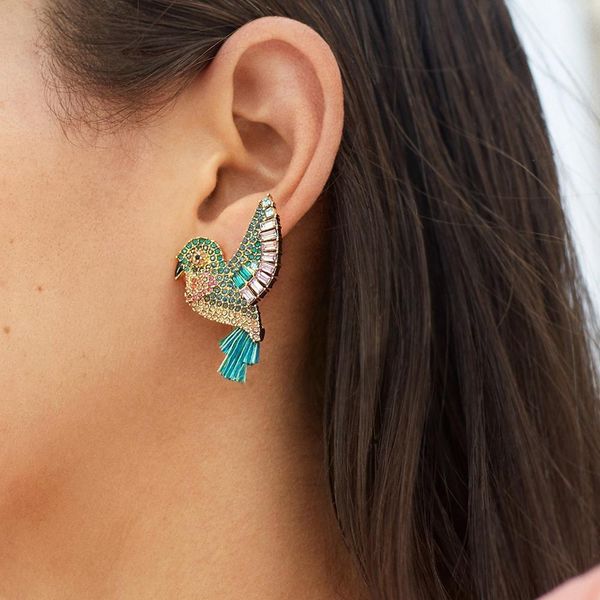 new buab same fashion exquisite rhinestone hummingbird tassel creative personality net red earrings female, Silver
new buab same fashion exquisite rhinestone hummingbird tassel creative personality net red earrings female, Silver
