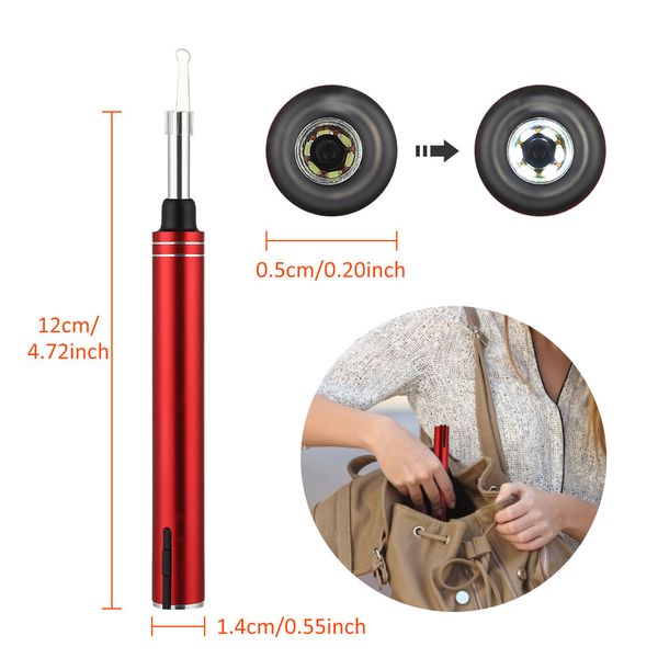in ear cleaning endoscope spoon mini camera ear picker ear wax removal visual mouth nose otoscope support android iosscouts
in ear cleaning endoscope spoon mini camera ear picker ear wax removal visual mouth nose otoscope support android iosscouts