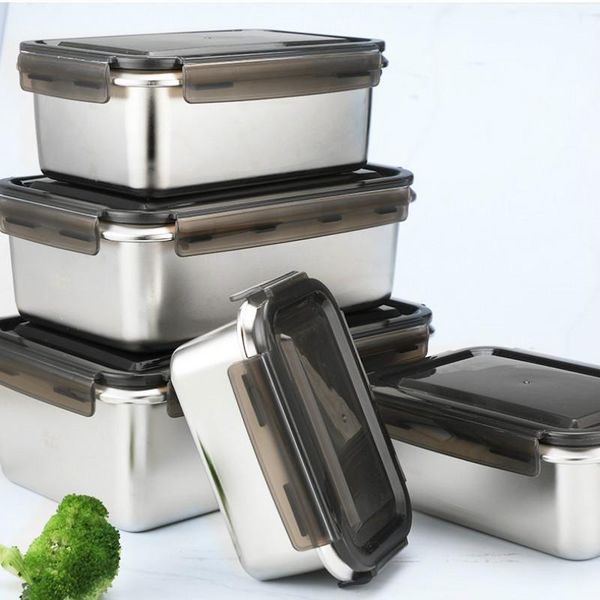 dinnerware sets large lunch box stainless steel storage containers airtight kitchen dining bar boite de rangement cuisine bento ac50lb
dinnerware sets large lunch box stainless steel storage containers airtight kitchen dining bar boite de rangement cuisine bento ac50lb