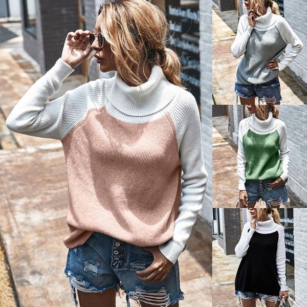 women's sweaters autumn winter women high-neck solid color sweater long sleeve casual turtleneck blouse, White;black
women's sweaters autumn winter women high-neck solid color sweater long sleeve casual turtleneck blouse, White;black
