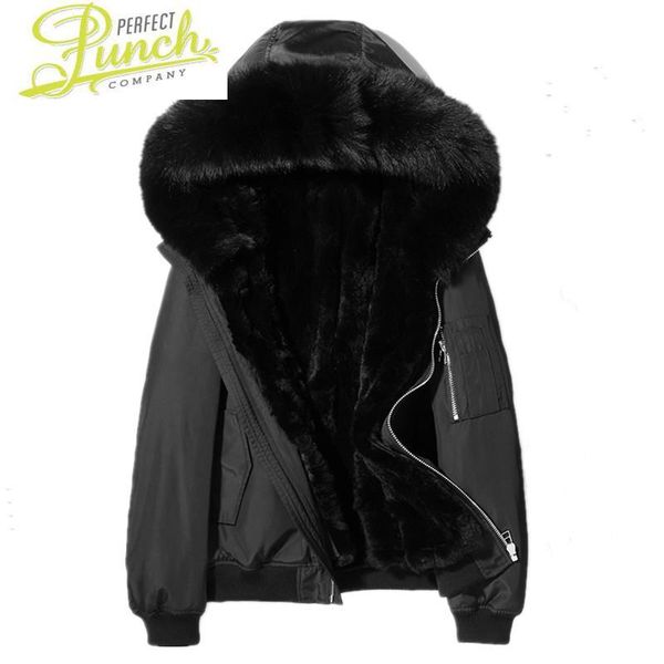 men's leather & faux jacket coat winter real liner parka clothes 2021 men fur collar wam jackets l18-7700 my1765, Black
men's leather & faux jacket coat winter real liner parka clothes 2021 men fur collar wam jackets l18-7700 my1765, Black