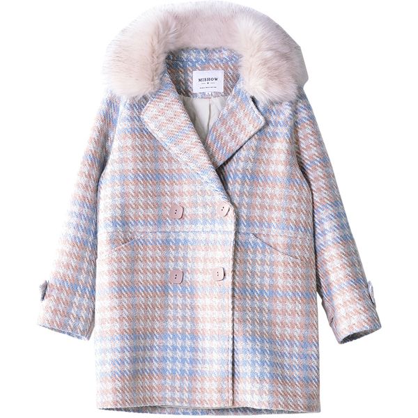 Mishow 2020 Women Coat outerwear winter clothing fashion woolen blends female elegant Double Breasted woolen coat, Black
Mishow 2020 Women Coat outerwear winter clothing fashion woolen blends female elegant Double Breasted woolen coat, Black