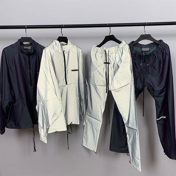 men's trench coats 2021ss own design reflective coat trousers suit loose ovesized hip hop street fashion, Tan;black
men's trench coats 2021ss own design reflective coat trousers suit loose ovesized hip hop street fashion, Tan;black