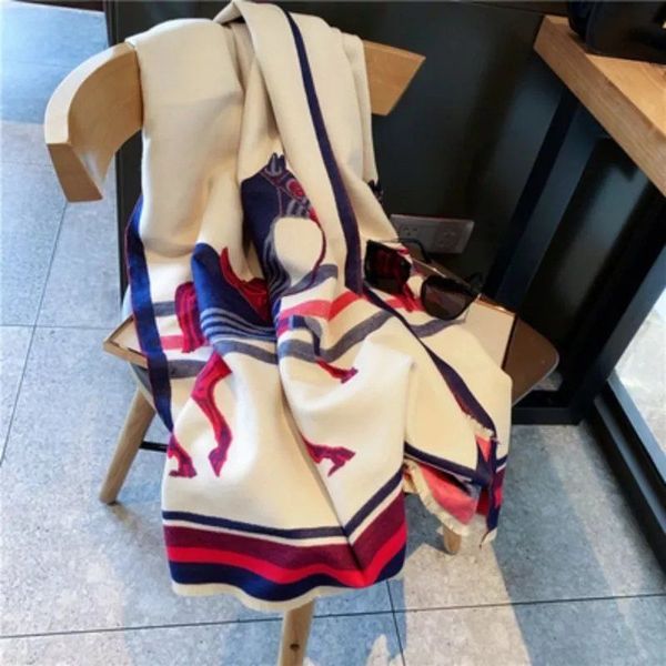 korean style new british horse scarf womens autumn and winter thickened cashmere wool shawl dual-use outer scarf all-matching, Blue;gray
korean style new british horse scarf womens autumn and winter thickened cashmere wool shawl dual-use outer scarf all-matching, Blue;gray