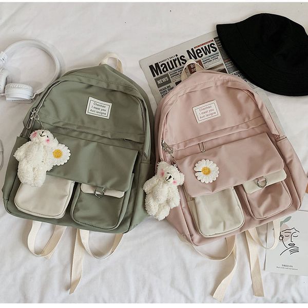 school bags for teenage girls backpack school women nylon bookbags soft solid panelled flowers student schoolbag
school bags for teenage girls backpack school women nylon bookbags soft solid panelled flowers student schoolbag